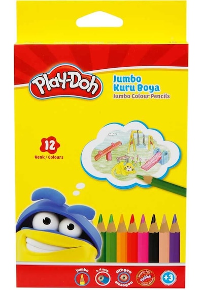 Play Doh Jumbo Kuru Boya 12 Renk