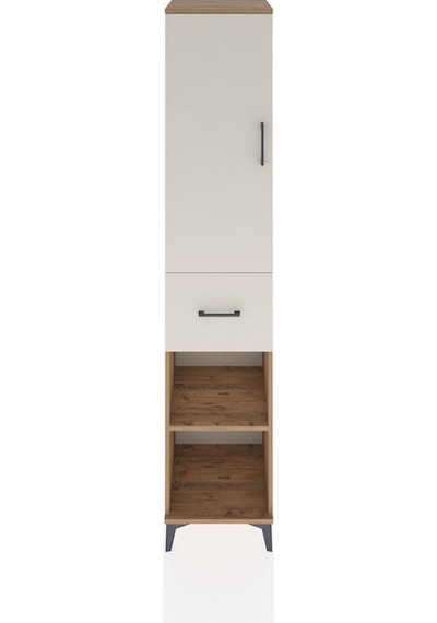Hyperion Dolap 4 Raflı Tek Çekmeceli Tek Kapaklı 44x44x221 Çam-aytaşı Atlas Çam