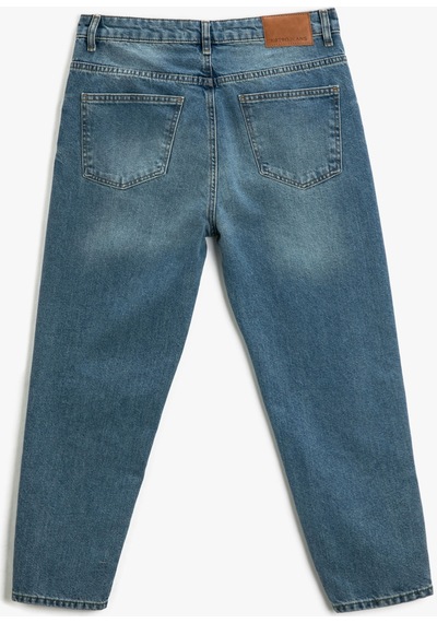 Koton Loose Fit Kot Bol Pantolon - Steve Jean Açık İndigo 3sam40125nd 3SAM40125ND600 Açık İndigo Koton Loose Fit Kot Bol Pantolon - Steve Jean Açık İndigo 3sam40125nd 3SAM40125ND600 Açık İndigo