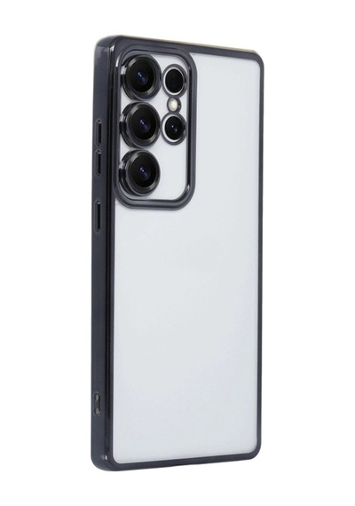 Samsung Samsung Uyumlu Galaxy S25 Ultra Kılıf Razer Lensli Silikon - Siyah