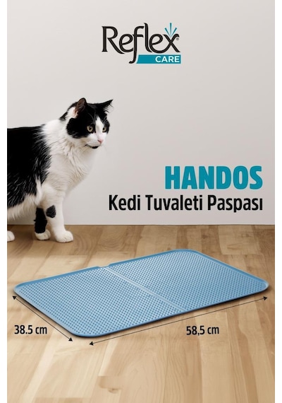 Reflex Care Handos Kedi Tuvaleti Paspası Lacivert 38,5 X 58,5 Cm