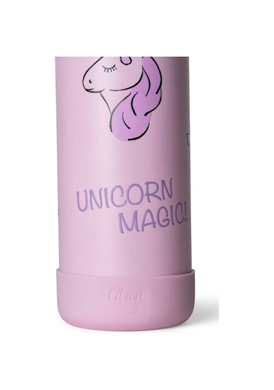 Citron 3 Katmanlı Paslanmaz Çelik Termos Seti 500 Ml - Stormy Unicorn Pembe