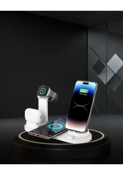 Astraltech Kablosuz Şarj İstasyonu 4 Cihazlı Hızlı Şarj
