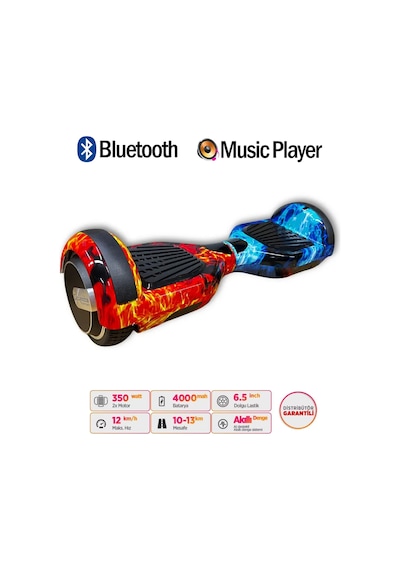 Citymate Elektrikli Kaykay Hoverboard Akıllı Denge 6.5 Inch + Hoverkart + Çanta Extrem70 Paket D10