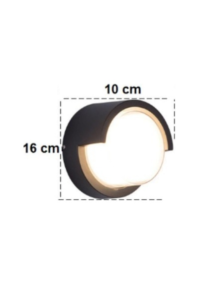 Tr 7073 Sıva Üstü 12w Dış Cephe Mekan Led Aplik