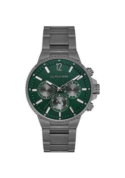 U.s. Polo Assn. Uspa1074-05 Quartz Çelik Füme Yeşil Kadran 43 Mm Erkek Kol Saati