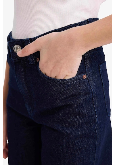 Defacto 90s Wıde Leg Geniş Paça Jean Pantolon Kız Çocuk G4648a826smnm26 Lacivert-nm26