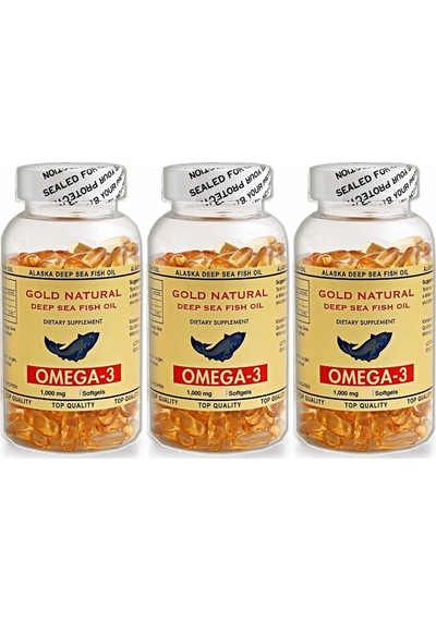 Gold Natural Omega 3 Balık Yağı 1000 Mg 3X100 Softgel 12-