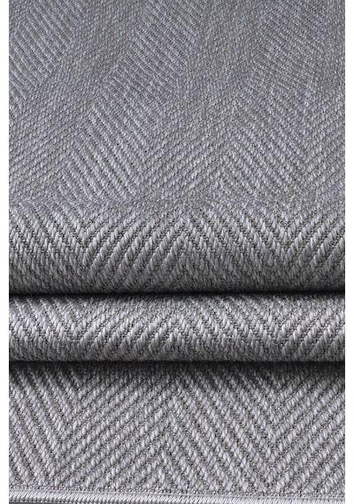 Berena Naturel Jüt Halı Örme Kilim Sisal Hasır Halı Mutfak Balkon Halısı Gri-140x200