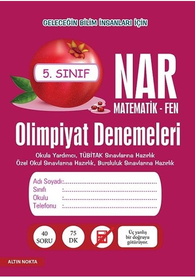 Altın Nokta Yayınları 5. Sınıf Matematik Olimpiyatlarına Hazırlık Seti 2 Kitap