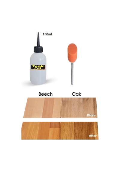 Ahşap Koruyucu Tik Yağı Teak Oil Protect Uygulama Sünger 100 ML