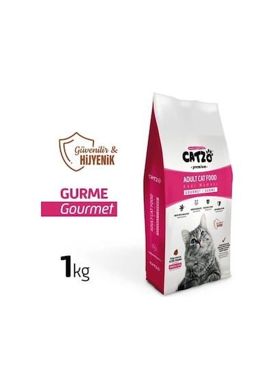 Catzo Gurme Renkli Yetişkin Kedi Maması 4 x 1 KG