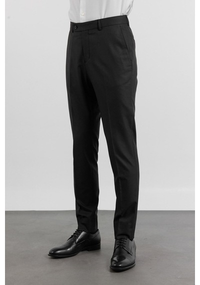 İmza Siyah Yan Cep Basic Slim Fit Esnek Pantolon 1003260013