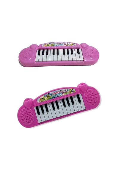 Oyuncak Pembe Piyano Sesli 22 Tuşlu