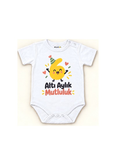 Babylimon Altı Aylık Mutluluk Beyaz Kısa Kollu Çıtçıtlı Bebek Zıbını Beyaz - Altı Aylık Mutluluk - 928161925 Beyaz - Altı Aylık Mutluluk Babylimon Altı Aylık Mutluluk Beyaz Kısa Kollu Çıtçıtlı Bebek Zıbını Beyaz - Altı Aylık Mutluluk - 928161925 Beyaz - Altı Aylık Mutluluk