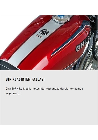 Kuba Çita 50-RX Motosiklet Siyah