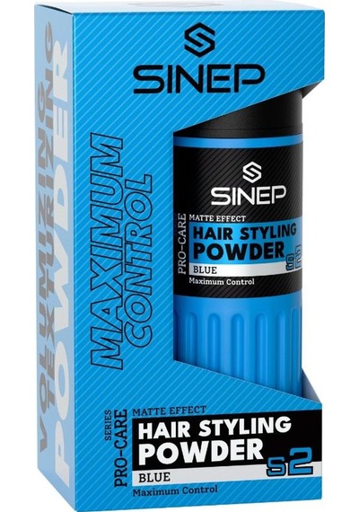 Sinep Toz Wax No:2 Extra Hold Mavi Blue Profesyonel Şekillendirme & Güçlü Tutuş 20 Gr