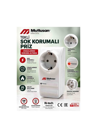 Mutlusan Akım Korumalı Priz