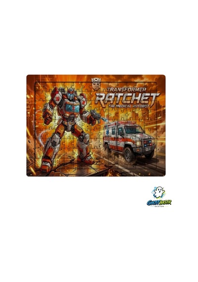 Ghostbastır Design Transformers Ratchet 99 Parça Ayaklı Puzzle Dekoratif Çocuk Yapbozu 0213