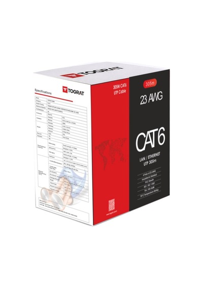 305m Cat6 Cat 6 Kablo - 23 Awg - Ethernet İnternet Kablosu Cat 6e 39215218
