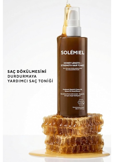 Solémiel Saç Dökülmesine Karşı Güçlendirici Saç Toniği 150 Ml - Batana, Castor Yağı, Biotin Ve Bal Özlü Durulanmayan Saç Bakım Spreyi