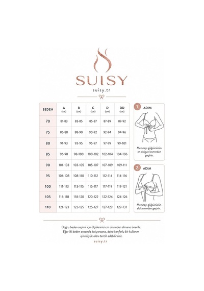 Suısy Savage Rose Pembe Çiçek Nakışlı Sütyen Külot Takımı