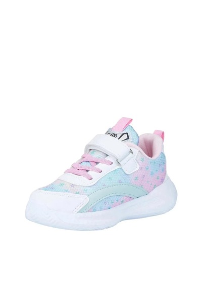 Zacoz Kız Çocuk Sevimli Figürlü Renkli Günlük Spor Sneaker Ayakkabı Beyaz