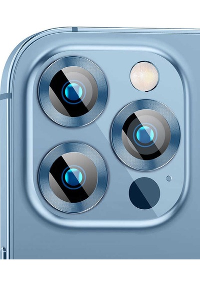 Apple Uyumlu iPhone 13 Pro Max Zore Cl-04 Kamera Lens Koruyucu Gümüş