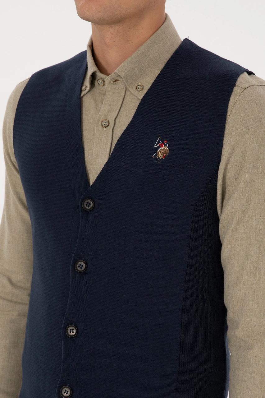 U.s. Polo Assn. Erkek Lacivert Hırka Triko 50308565-vr033 Lacivert