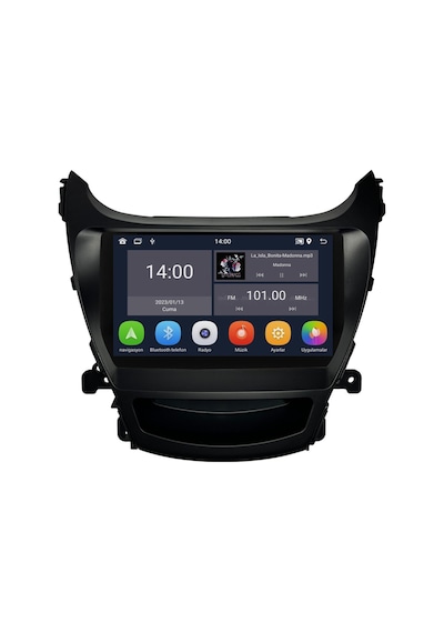 Hyundai Elantra Android Multimedya Sistemi 2012-2014 Uyumlu 8+256 Gb Yazılımsal 9"