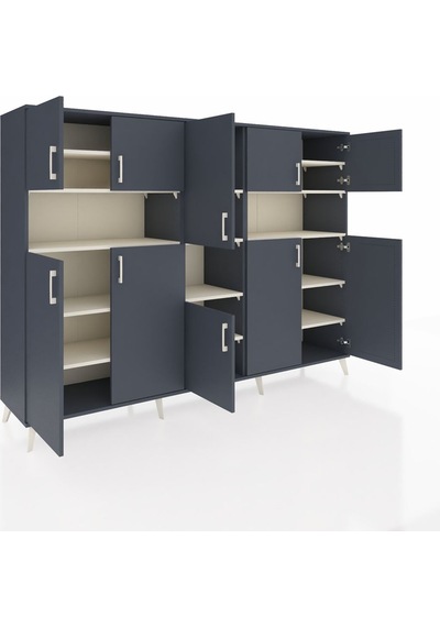 Hyperion Dolap 14 Raflı 10 Kapaklı 220x44x163 Antrasit-antrasit/a Antrasit-antrasit/aytaşı Hyperion Dolap 14 Raflı 10 Kapaklı 220x44x163 Antrasit-antrasit/a Antrasit-antrasit/aytaşı