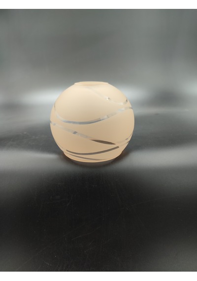 Küçük Avize Camı.küre,suyolu,somon Çap:10.00cm-duy Yuvası:3.00cm Somon