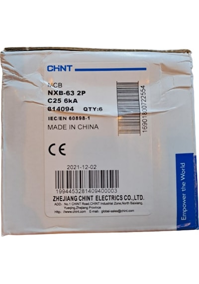 Chint W Otomat 2P C25 6KA NXB-63 814094