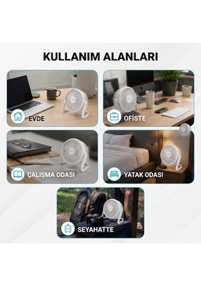 Portatif Masaüstü Mini Usb Fan 360 Ayarlanabilir Günlük Kullanım Aksesuarı Taşınabilir Serinletici