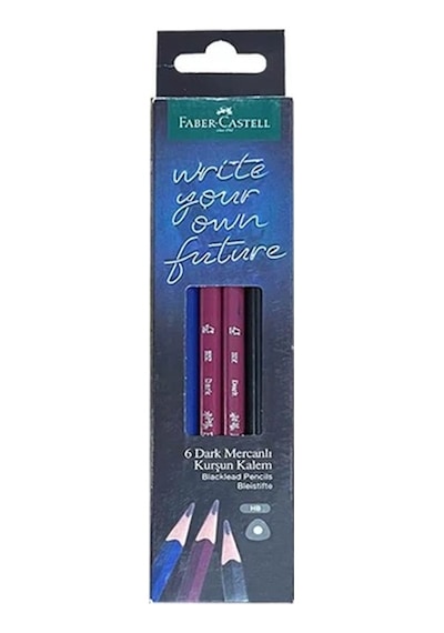 Faber Castell Dark Mercanlı 6'lı Üçgen Kurşun Kalem / 5244000043 Diğer