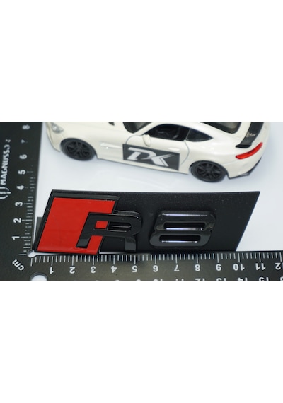 Dk Tuning R8 Siyah Kırmızı 3d Ön Panjur Logo Audi İle Uyumlu