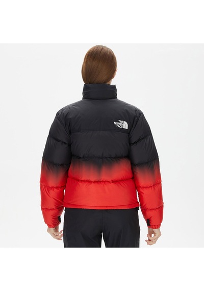 The North Face W 96 Nuptse Dıp Dye Jacket Kadın Ceket Nf0a84qyoor1 Siyah - Kırmızı
