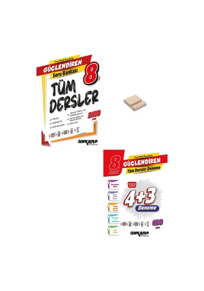 Lgs 8. Sınıf Güçlendiren Tüm Dersler Soru Bankası Ve Genel Deneme