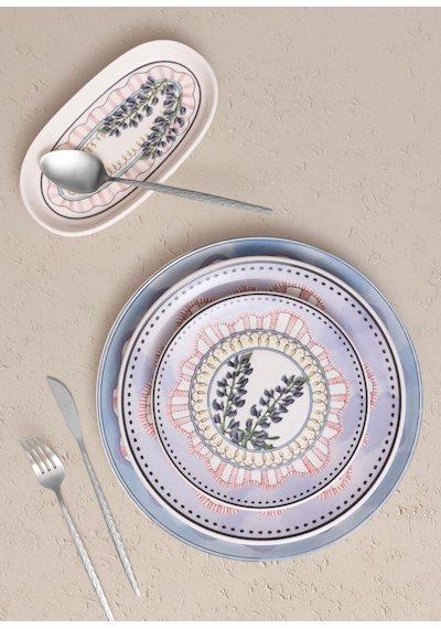 The Mia Spring Servis Tabağı 30 Cm Spr0005 Çok Renkli
