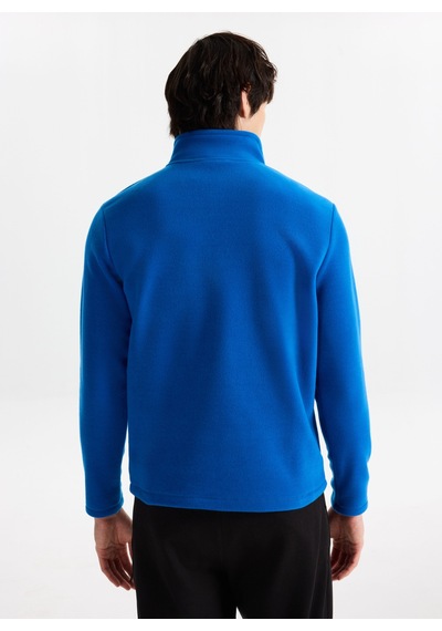 Discovery Expedition D5wm-swt3300 Mavi Fermuarlı Basic Erkek Polar Sweatshırt