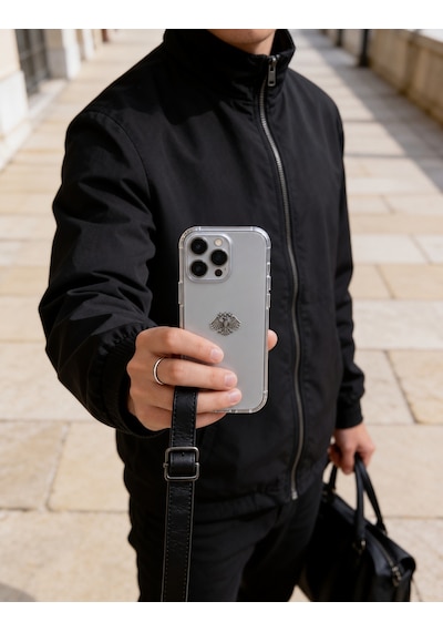 Telefon Arka Süsü Sticker Gümüş Kartal Suriye Nin Yeni Sembölü Altın Metal A300136