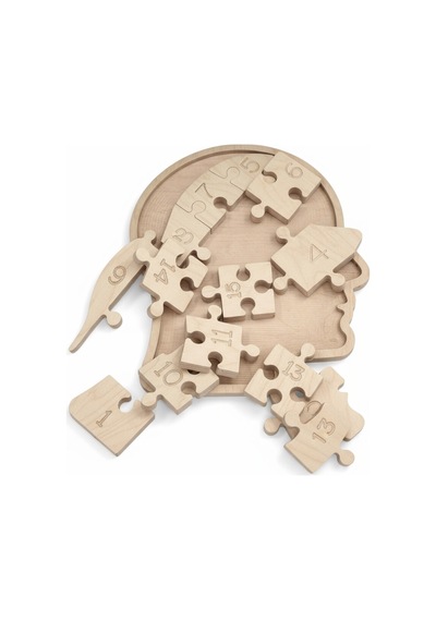 Ahşap Eğitici Kafa Puzzle Model Yapboz