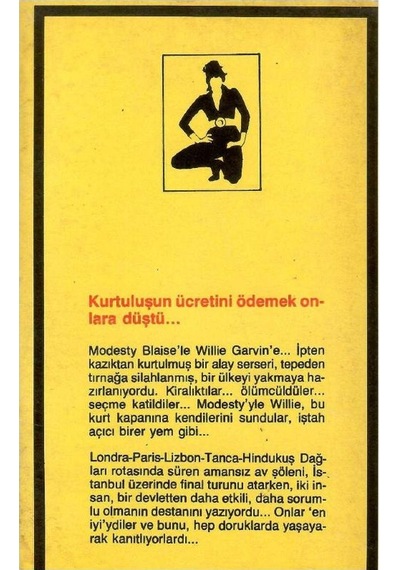 Sarı Dizi Polisiye Romanlar Modesty Blaise - Köpekdişi - Peter O'donnell 1.baskı