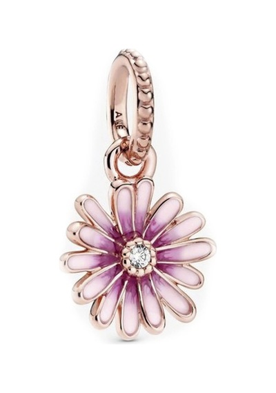 Nur Silver Sallantılı Rose Çiçek Gümüş Charm Nur-bl07703