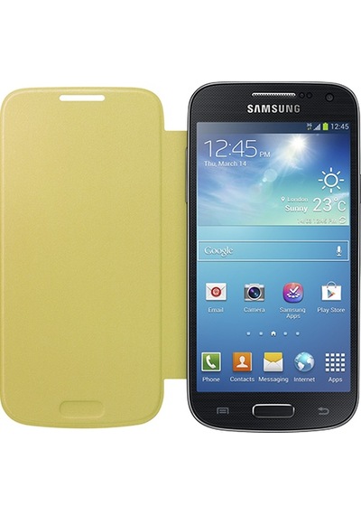Galaxy Uyumlu S4 Mini İle Uyumlu Flip Cover Kılıf Sarı Ef-fı919byegww Sarı
