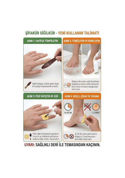 Siğilkür Siğil Giderici Bitkisel Solüsyon 20ml - Törpü Ve Koruyucu Pedli Tam Bakım Seti