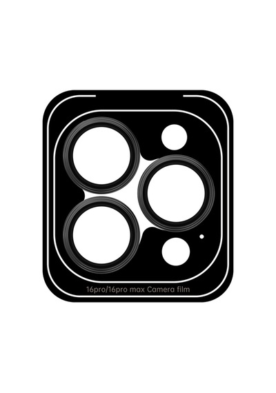 Apple iPhone Uyumlu  16 Pro / 16 Pro Max - 17 Pro / 17 Pro Max Kamera Ve Lens Koruyucu - Siyah