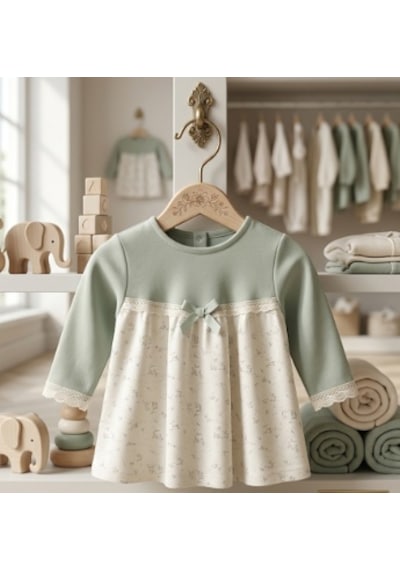 Babydoll Elbise Babydola Mint Yeşil Açık Mint Yeşili