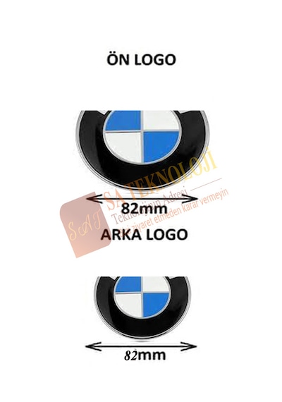Bmw E60 Kaput Ve Bagaj Logo Takım 2li E60,e39,e34 Mavibeyaz 8282