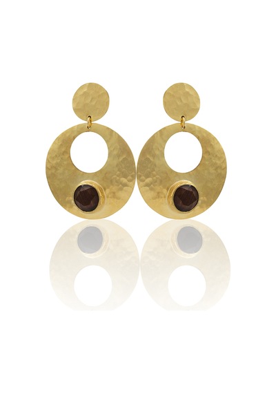 Kadir Jewellery 22 Ayar Altın Kaplama Vintage Küpe -el İşçiliği Ve Hipoalerjenik Küpe Kahverengi 64386668